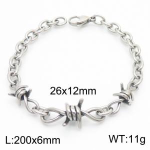 Unisex Cold Wind Titanium Steel Wrapped Bracelet - KB181216-Z
