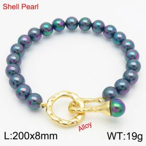 Colored shell beads for women's personalized alloy collection - KB181461-Z