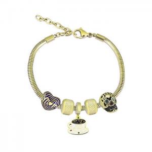 Stainless Steel Gold-plating Bracelet - KB182004-PA