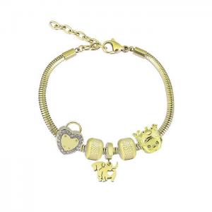 Stainless Steel Gold-plating Bracelet - KB182010-PA