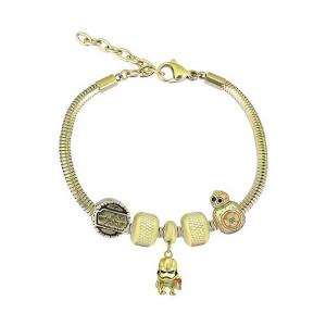 Stainless Steel Gold-plating Bracelet - KB182028-PA