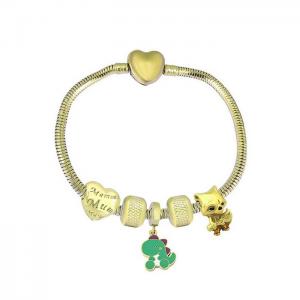 Stainless Steel Gold-plating Bracelet - KB182041-PA