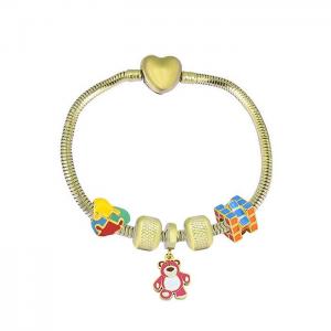 Stainless Steel Gold-plating Bracelet - KB182050-PA