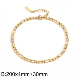 Stainless Steel Gold-plating Bracelet - KB183332-Z