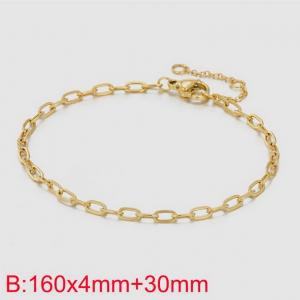 Stainless Steel Gold-plating Bracelet - KB183350-Z