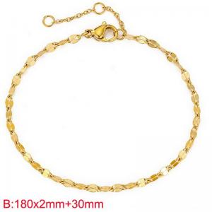 Stainless Steel Gold-plating Bracelet - KB183354-Z