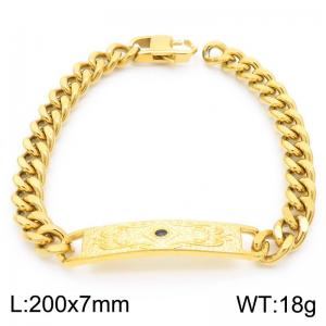 Stainless Steel Gold-plating Bracelet - KB183511-Z
