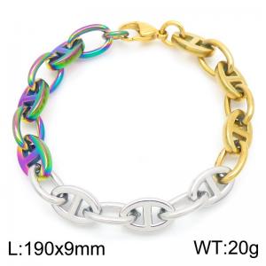 Stainless Steel Gold-plating Bracelet - KB183521-Z