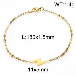 Stainless steel lightning separated bead bracelet - KB183588-Z