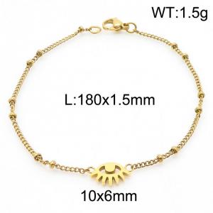 Stainless steel eye bead bracelet - KB183589-Z