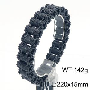 Stainless steel bicycle chain bracelet - KB183611-KFC