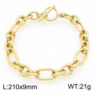 Stainless steel 0-shaped chain bracelet - KB183615-KFC