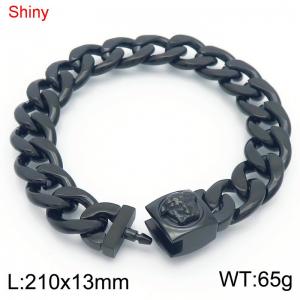 Stainless Steel Black-plating Bracelet - KB183669-Z