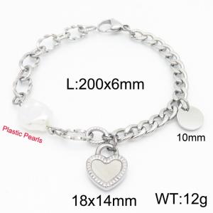 Stainless Steel Bracelet(women) - KB183804-Z