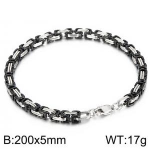 Stainless Steel Black-plating Bracelet - KB184175-Z