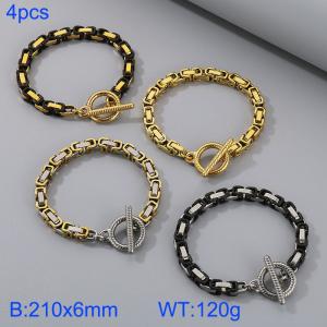 Stainless steel OT buckle bracelet - KB184367-Z
