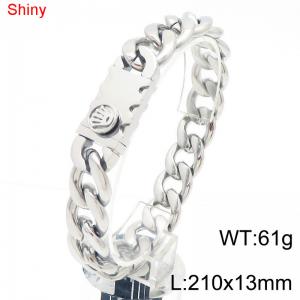 Cuban chain stainless steel bracelet - KB184569-Z