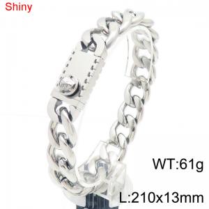 Cuban chain stainless steel bracelet - KB184572-Z