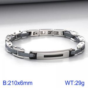 Stainless Steel Bracelet(Men) - KB184752-AQ