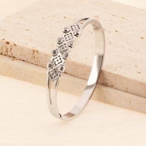 Stainless Steel Bangle - KB184756-SP