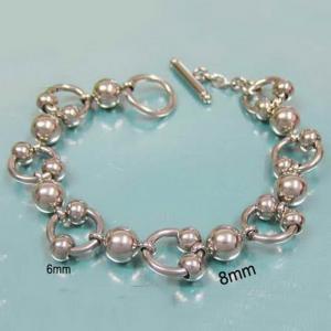 Stainless steel bead bracelet - KB18500-Z