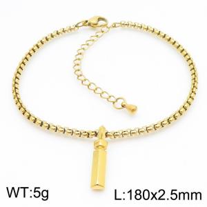 Stainless Steel Jewelry Alphabet Element Bracelet - KB186531-Z
