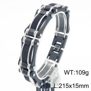 Fashion Trendy Men's Mesh Motorcycle Bracelet Men's Jewelry Buckle Accessories - KB186974-KFC