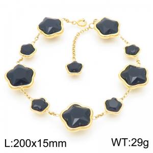 Cross border fashion plant Fritillaria pentaphylla flower collarbone bracelet - KB186983-KFC