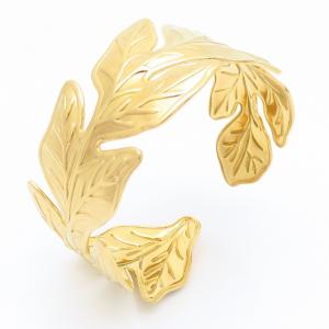 Stainless Steel Gold-plating Bangle - KB187023-SP