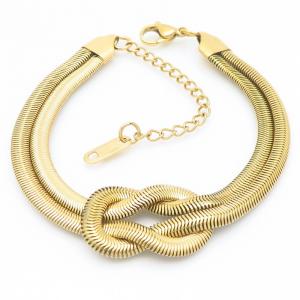 Stainless Steel Gold-plating Bracelet - KB187063-SP