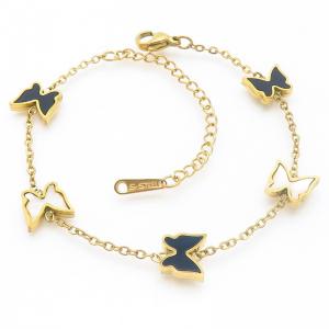 Stainless Steel Gold-plating Bracelet - KB187203-BI