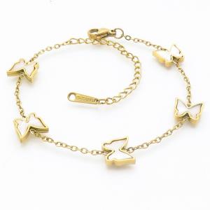 Stainless Steel Gold-plating Bracelet - KB187204-BI