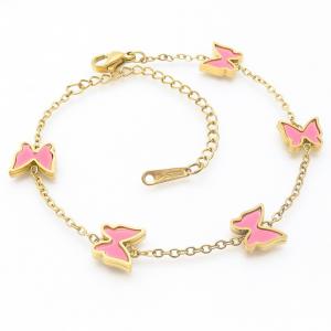 Stainless Steel Gold-plating Bracelet - KB187206-BI