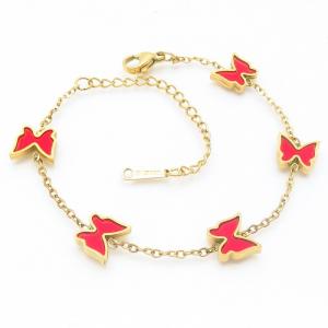 Stainless Steel Gold-plating Bracelet - KB187208-BI