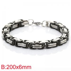Stainless Steel Black-plating Bracelet - KB187354-Z