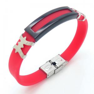 Stainless Steel Rubber Bracelet - KB187611-JZ