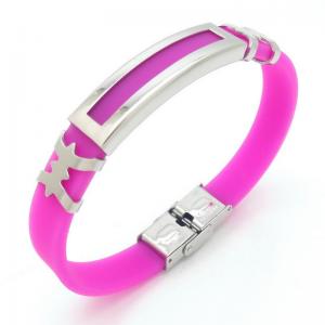 Stainless Steel Rubber Bracelet - KB187612-JZ