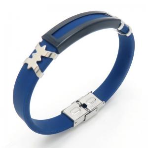 Stainless Steel Rubber Bracelet - KB187614-JZ