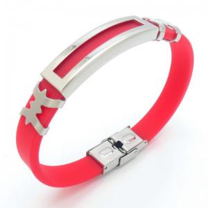 Stainless Steel Rubber Bracelet - KB187617-JZ