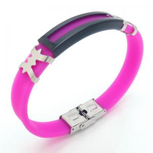 Stainless Steel Rubber Bracelet - KB187621-JZ