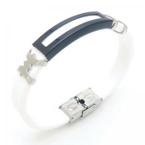 Stainless Steel Rubber Bracelet - KB187622-JZ