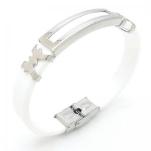 Stainless Steel Rubber Bracelet - KB187624-JZ