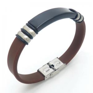 Stainless Steel Rubber Bracelet - KB187625-JZ