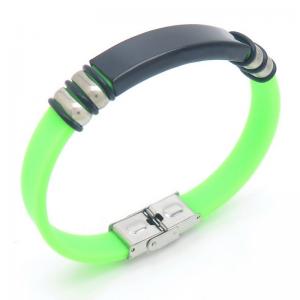 Stainless Steel Rubber Bracelet - KB187626-JZ