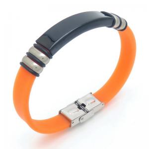 Stainless Steel Rubber Bracelet - KB187627-JZ