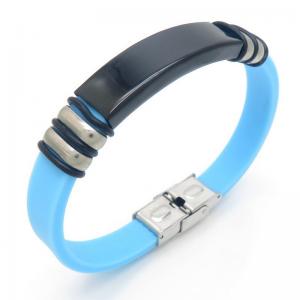 Stainless Steel Rubber Bracelet - KB187628-JZ