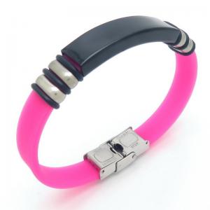 Stainless Steel Rubber Bracelet - KB187629-JZ