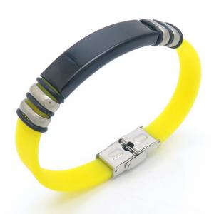 Stainless Steel Rubber Bracelet - KB187630-JZ