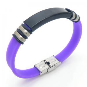 Stainless Steel Rubber Bracelet - KB187632-JZ