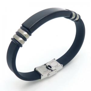 Stainless Steel Rubber Bracelet - KB187633-JZ